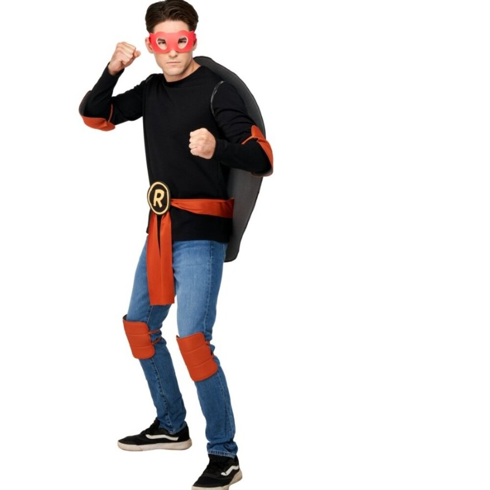 TMNT Halloween Costume Accessory Kit with Shell, Eye Masks & Pads Adult Teen 15+